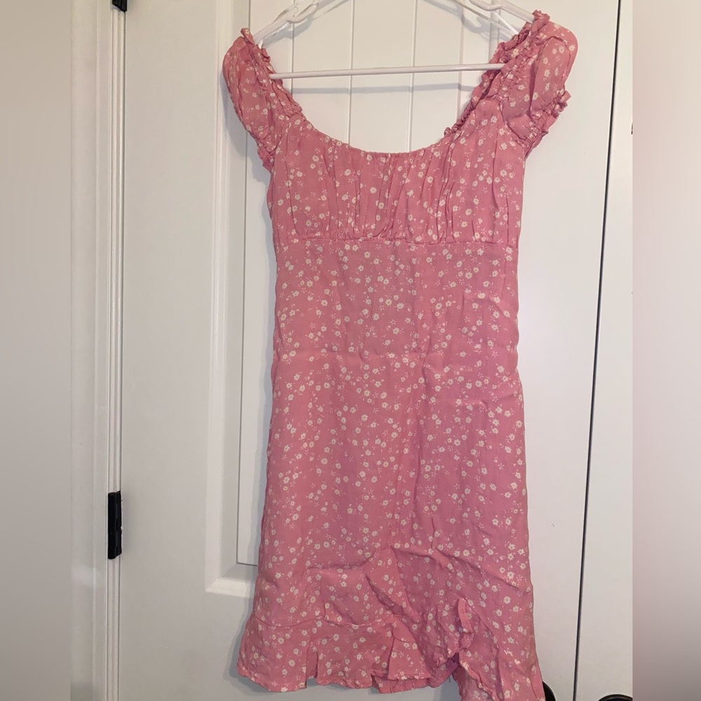 Mini pink dress